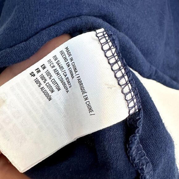 American Eagle Navy Blue Cropped Tank - Extra Small - Picture 4 of 5